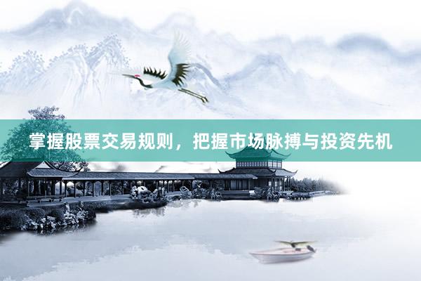 掌握股票交易规则，把握市场脉搏与投资先机