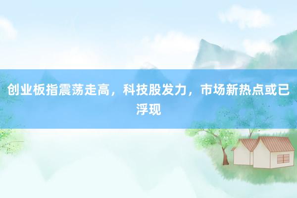创业板指震荡走高，科技股发力，市场新热点或已浮现